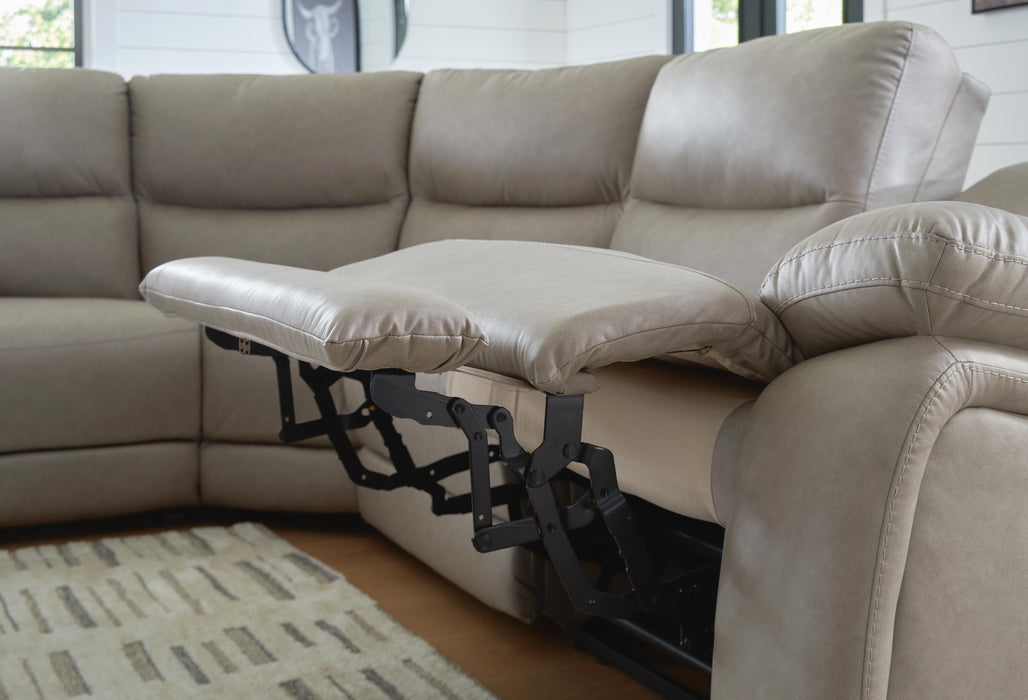 Narwhal Place Reclining Sectional with Storage Console - LasVegasFurnitureOnline.com