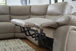 Narwhal Place Reclining Sectional with Storage Console - LasVegasFurnitureOnline.com