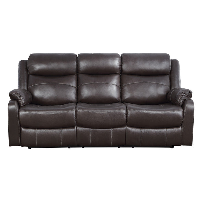 9990DB-3 - Double Lay Flat Reclining Sofa with Center Drop-Down Cup Holders - LasVegasFurnitureOnline.com