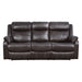 9990DB-3 - Double Lay Flat Reclining Sofa with Center Drop-Down Cup Holders - LasVegasFurnitureOnline.com