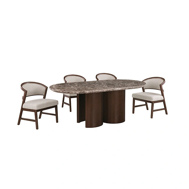 Narvik 5 Pc. Dining Table Set FM37026BR-OT-5PC-WH - Dining Table Set | Las Vegas Furniture Online - View 7
