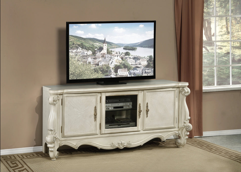 Versailles Bone White TV Stand