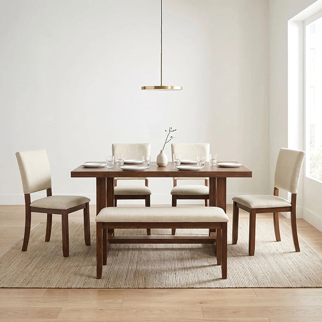Salvino 6 Pc. Dining Table Set w/ Bench - Dining Table Set | Las Vegas Furniture Online - View 2