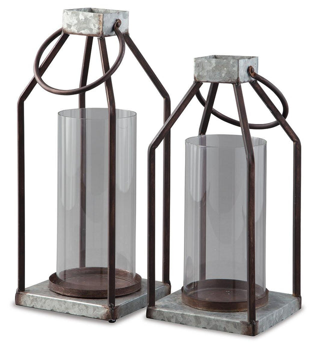 Diedrick Lantern (Set of 2) - LasVegasFurnitureOnline.com