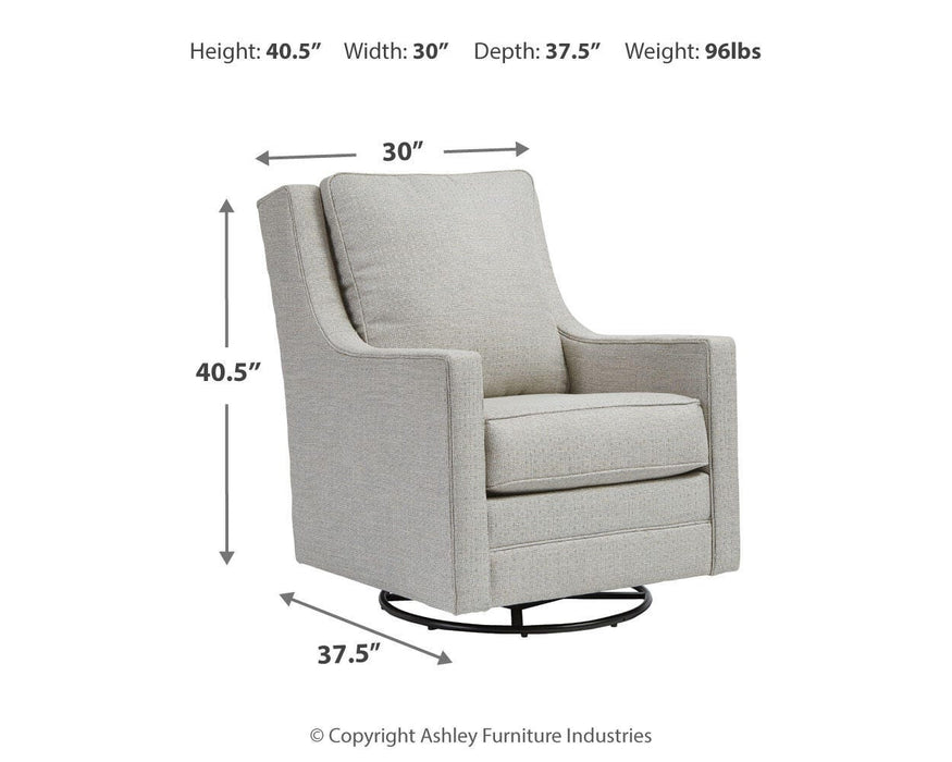 Kambria Swivel Glider Accent Chair - LasVegasFurnitureOnline.com