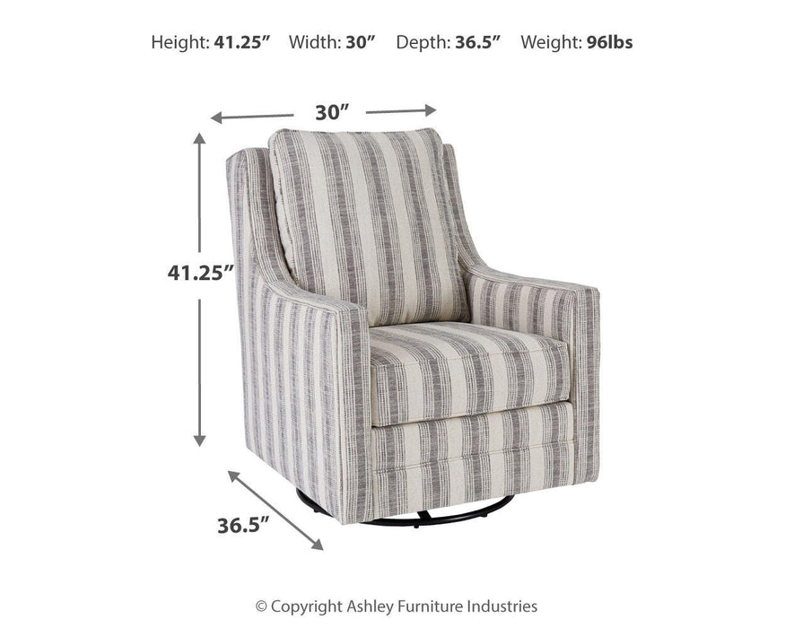 Kambria Swivel Glider Accent Chair - LasVegasFurnitureOnline.com