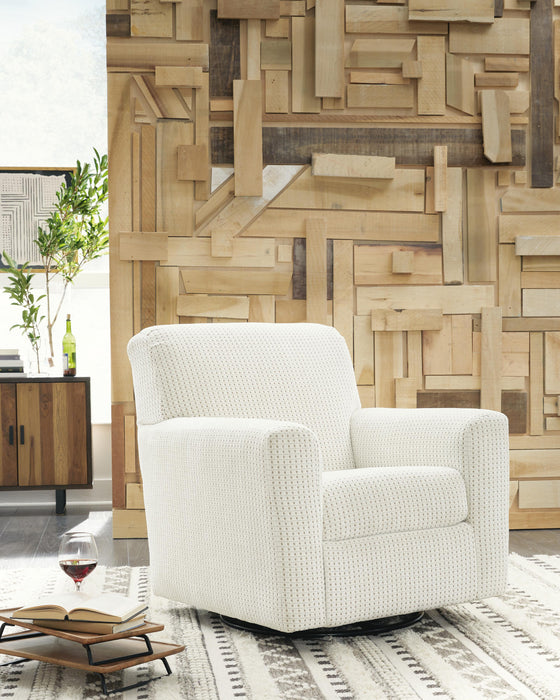 Herstow Swivel Glider Accent Chair - LasVegasFurnitureOnline.com
