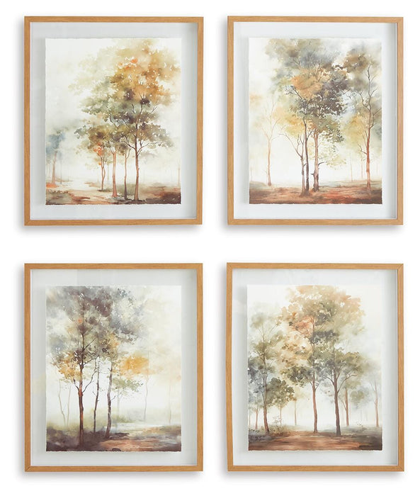 Bryneford Wall Art (Set of 4) - LasVegasFurnitureOnline.com