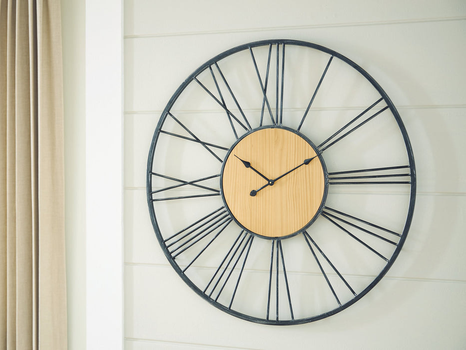 Brockett Wall Clock - LasVegasFurnitureOnline.com