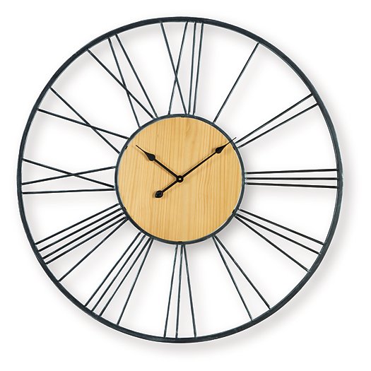 Brockett Wall Clock - LasVegasFurnitureOnline.com