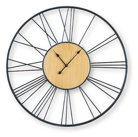 Brockett Wall Clock - LasVegasFurnitureOnline.com
