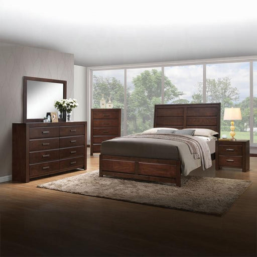 Oberreit Walnut Queen Bed - LasVegasFurnitureOnline.com