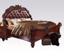 Acme Vendome Queen Panel Bed with Button Tufted Headboard in Cherry 22000Q - LasVegasFurnitureOnline.com