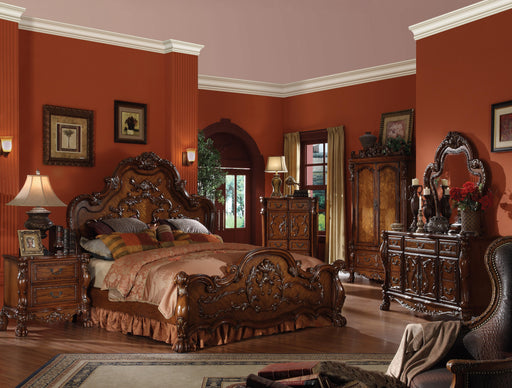 Dresden Cherry Oak Queen Bed - LasVegasFurnitureOnline.com