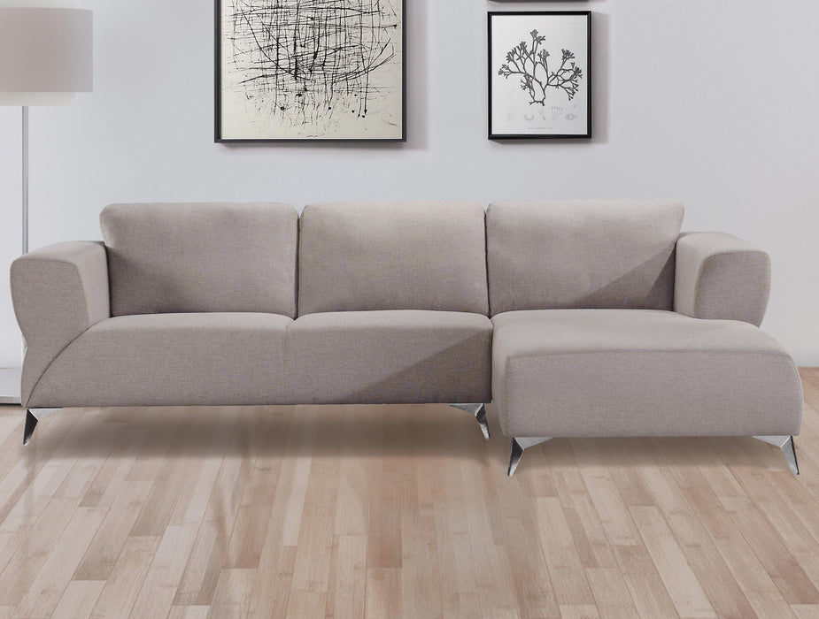 Josiah Sand Fabric Sectional Sofa - LasVegasFurnitureOnline.com