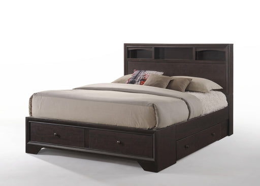 Madison II Espresso Queen Bed - LasVegasFurnitureOnline.com