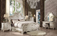 Versailles Bone White Queen Bed - LasVegasFurnitureOnline.com