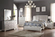 Voeville II Platinum PU & Platinum Queen Bed - LasVegasFurnitureOnline.com
