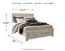 Bellaby Bed with 2 Storage Drawers - LasVegasFurnitureOnline.com