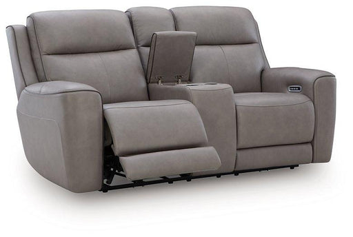 5Z-Comfort Power Reclining Loveseat with Console - LasVegasFurnitureOnline.com