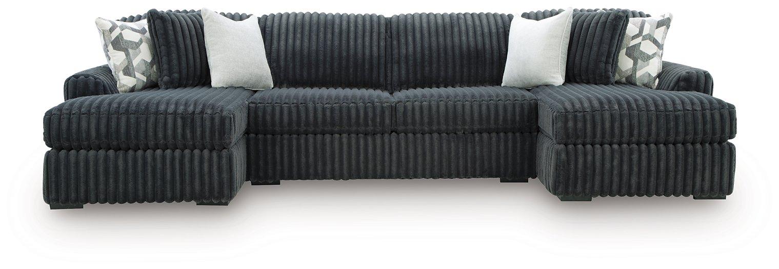 Midnight-Madness Sectional with Chaise - LasVegasFurnitureOnline.com