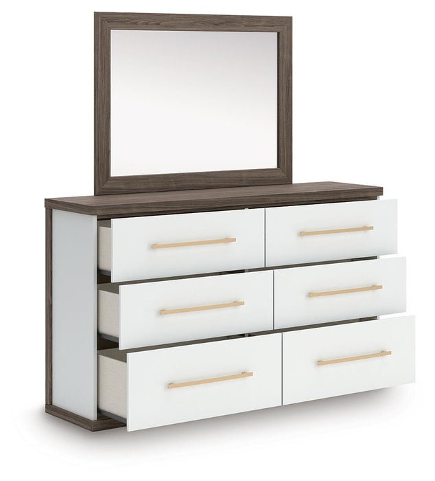 Kendanport Dresser and Mirror - LasVegasFurnitureOnline.com