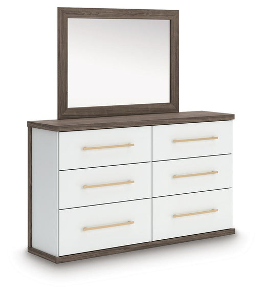 Kendanport Dresser and Mirror - LasVegasFurnitureOnline.com