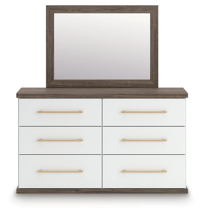 Kendanport Dresser and Mirror - LasVegasFurnitureOnline.com