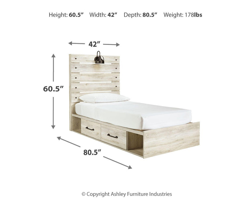 Cambeck Bed with 2 Storage Drawers - LasVegasFurnitureOnline.com