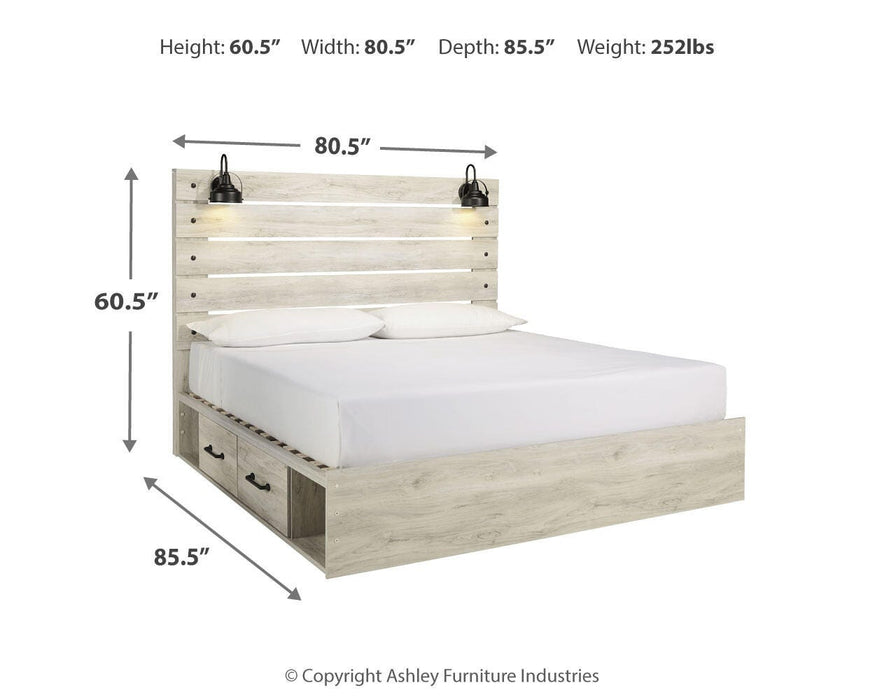Cambeck Bed with 2 Storage Drawers - LasVegasFurnitureOnline.com