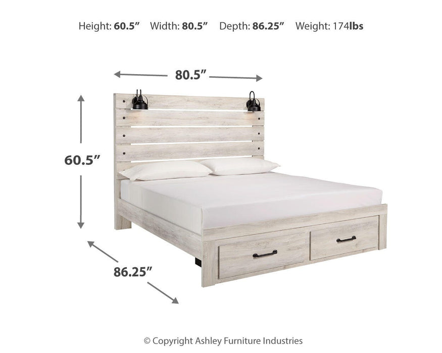 Cambeck Bed with 2 Storage Drawers - LasVegasFurnitureOnline.com