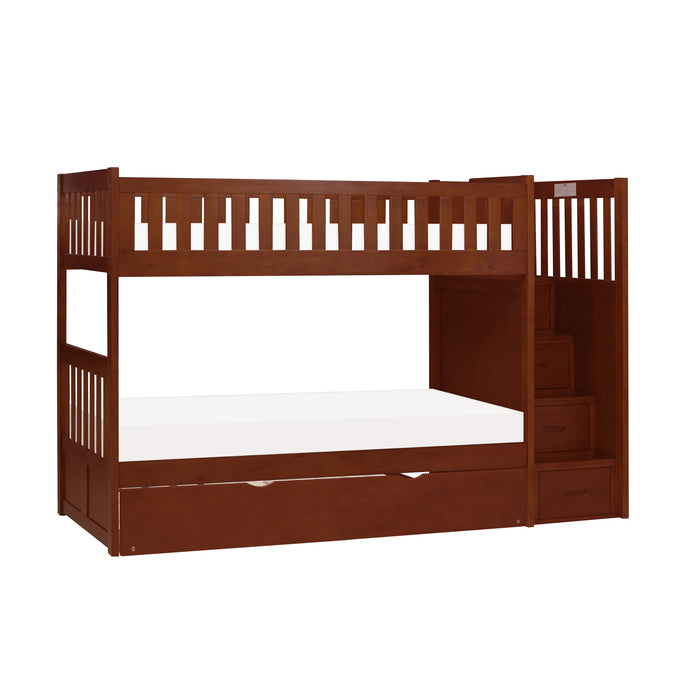 Rowe-(5) Twin/Twin Step Bunk Bed with Twin Trundle image