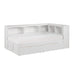 Galen-(4) Twin Bookcase Corner Platform Bed with Storage Boxes image