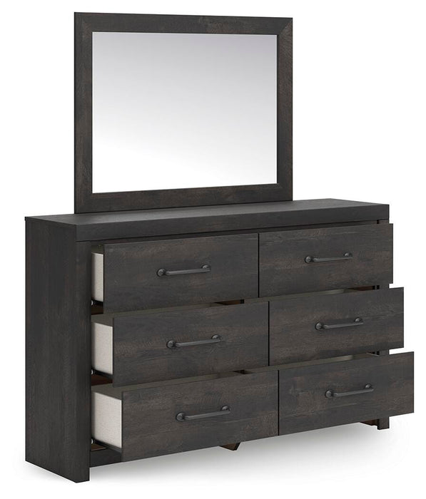 Hollivern Dresser and Mirror - LasVegasFurnitureOnline.com