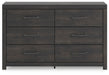 Hollivern Dresser and Mirror - LasVegasFurnitureOnline.com