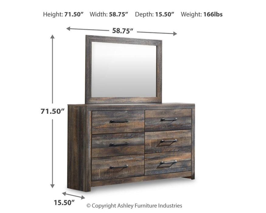 Drystan Dresser and Mirror - LasVegasFurnitureOnline.com