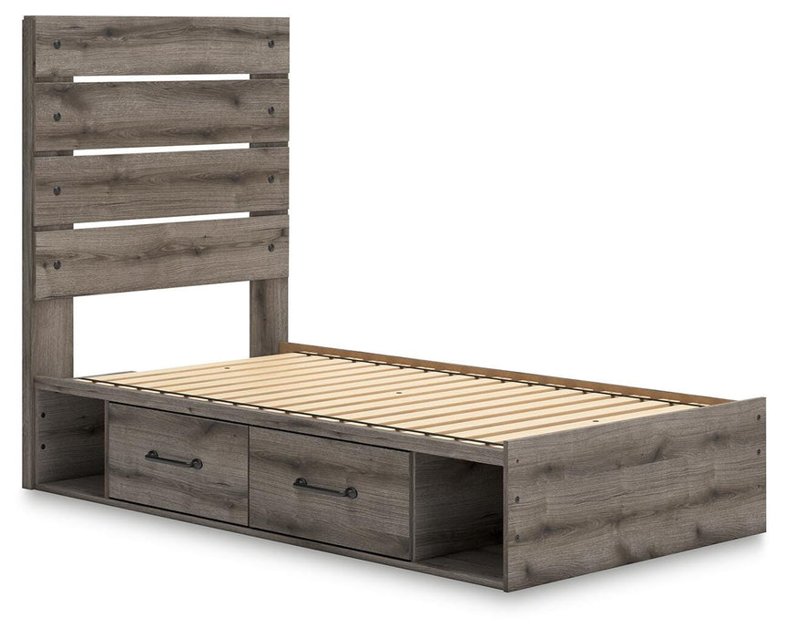 Graystorm Bed with Storage - LasVegasFurnitureOnline.com