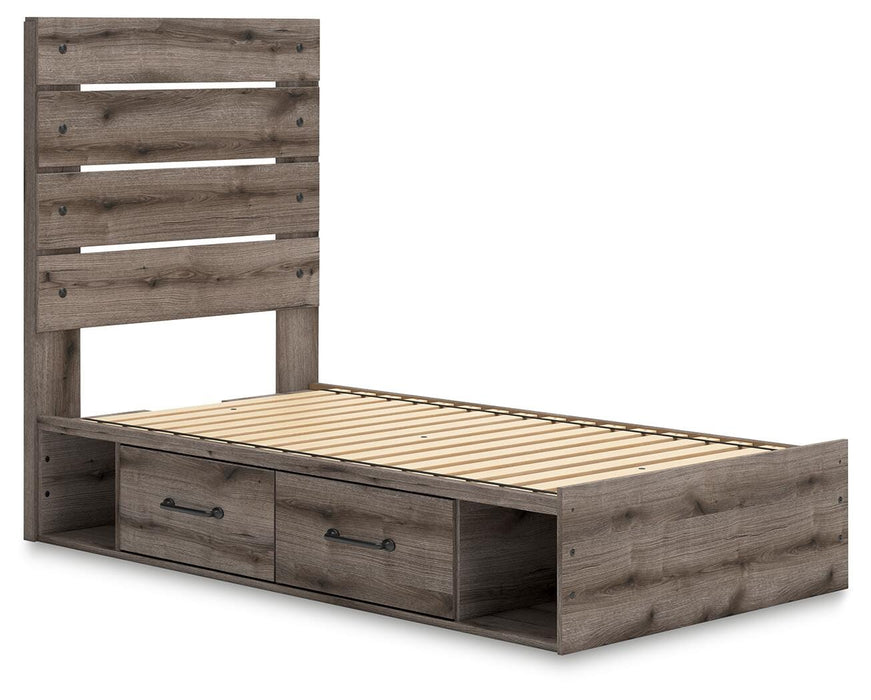 Graystorm Bed with Storage - LasVegasFurnitureOnline.com