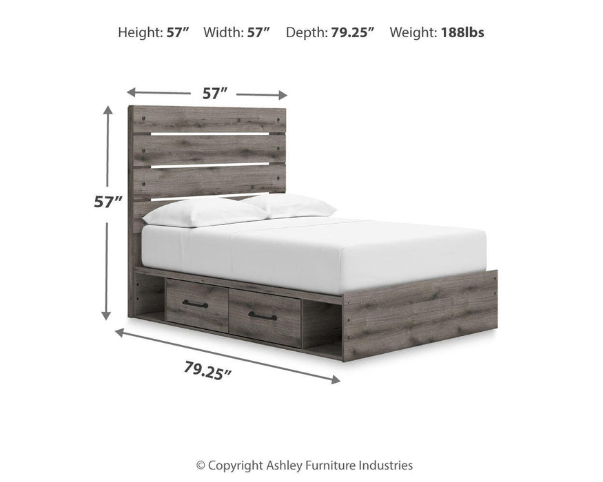 Graystorm Bed with Storage - LasVegasFurnitureOnline.com