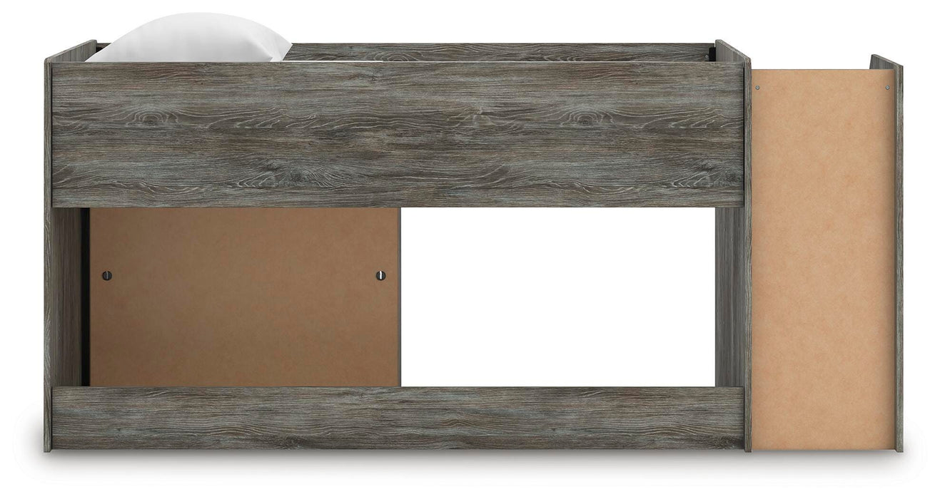 Frandern Loft Bed with Bookcase Storage - LasVegasFurnitureOnline.com