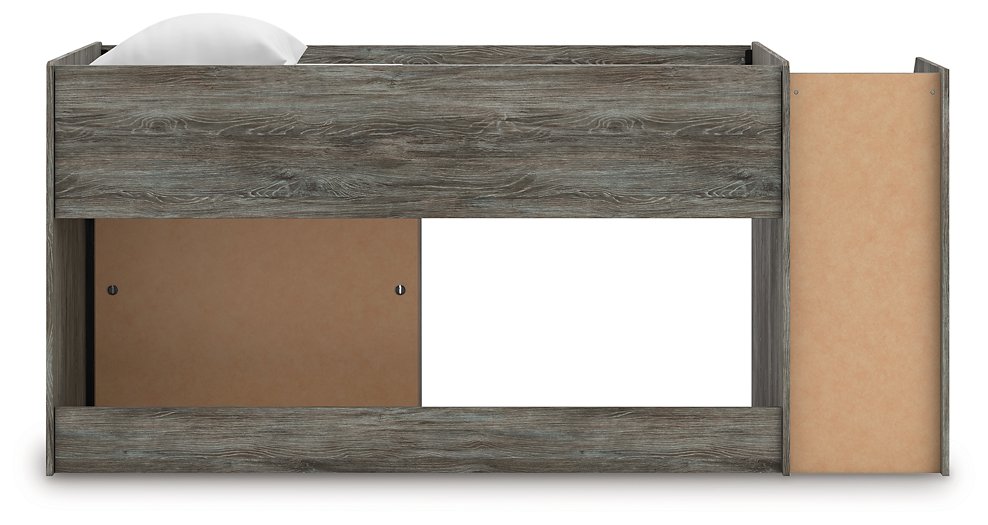 Frandern Loft Bed with Bookcase Storage - LasVegasFurnitureOnline.com