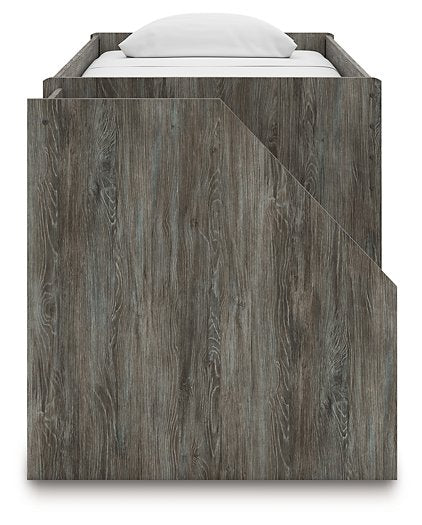 Frandern Loft Bed with Bookcase Storage - LasVegasFurnitureOnline.com