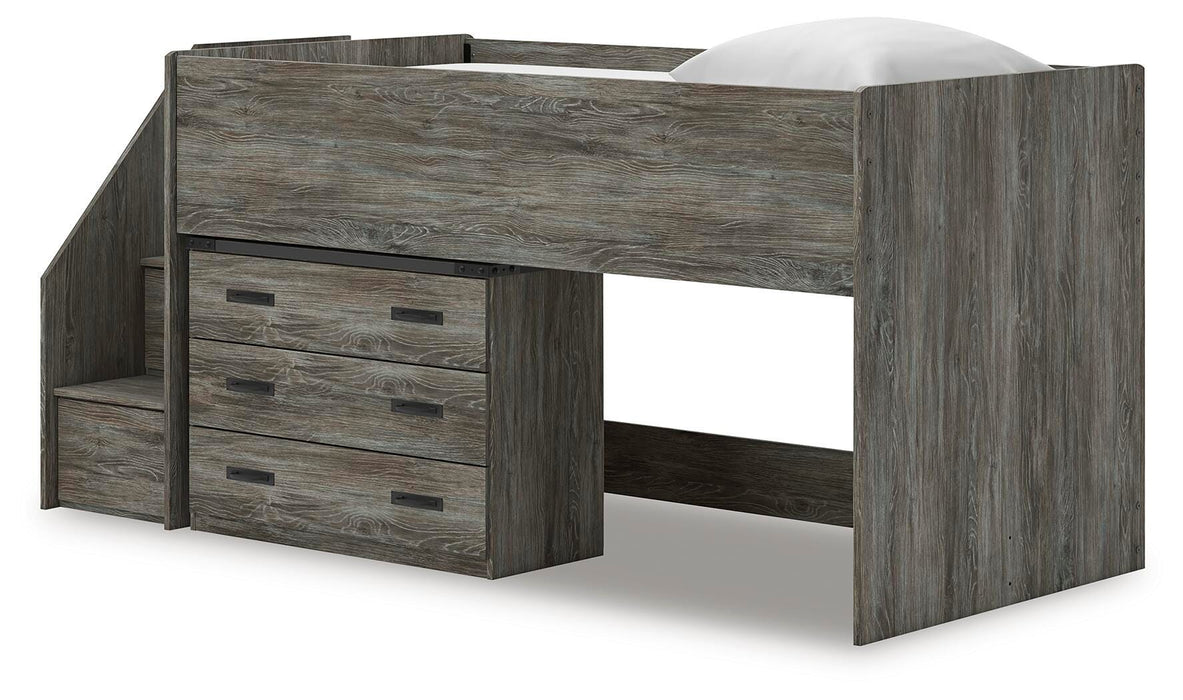 Frandern Loft Bed with Drawer Storage - LasVegasFurnitureOnline.com