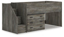 Frandern Loft Bed with Drawer Storage - LasVegasFurnitureOnline.com