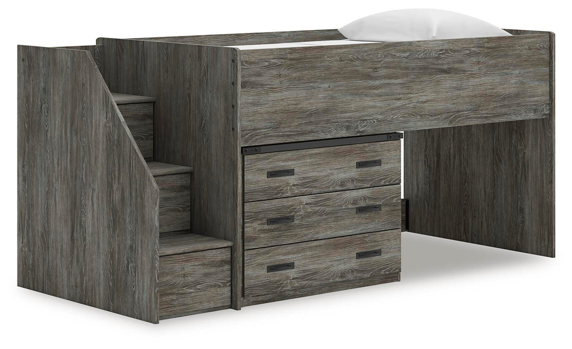 Frandern Loft Bed with Drawer Storage - LasVegasFurnitureOnline.com