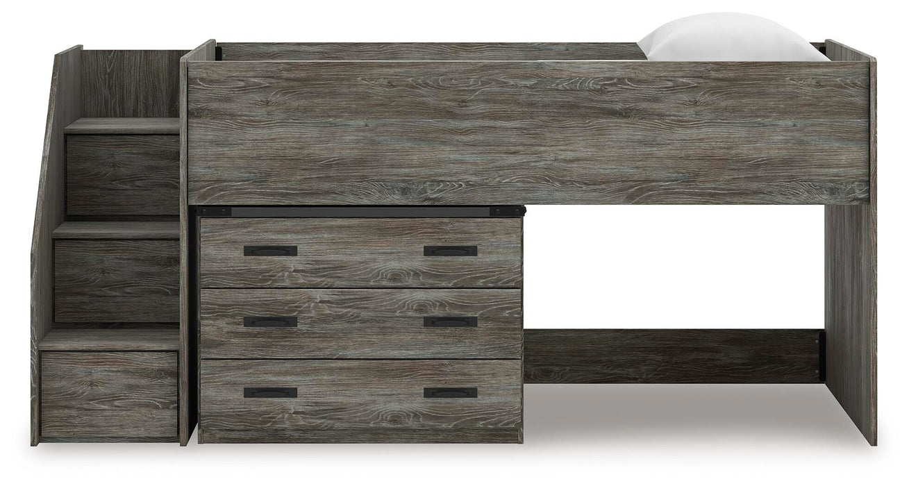 Frandern Loft Bed with Drawer Storage - LasVegasFurnitureOnline.com