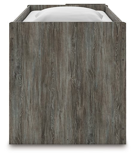 Frandern Loft Bed with Bookcase and Drawer Storage - LasVegasFurnitureOnline.com