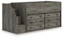 Frandern Loft Bed with Drawer Storage - LasVegasFurnitureOnline.com