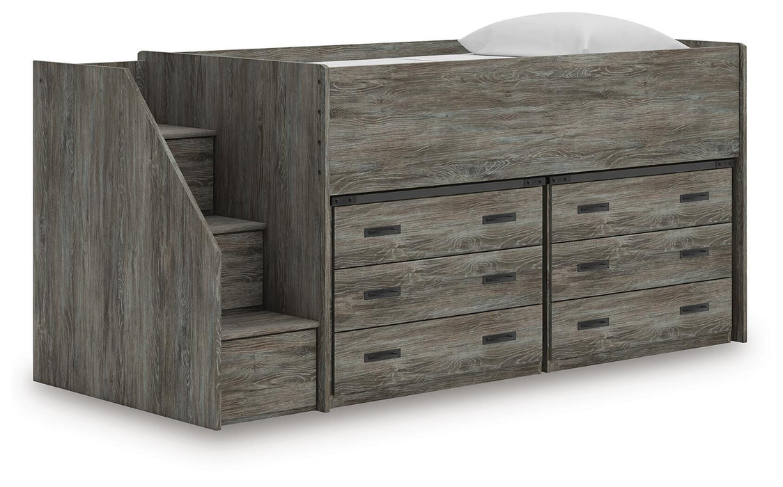 Frandern Loft Bed with Drawer Storage - LasVegasFurnitureOnline.com