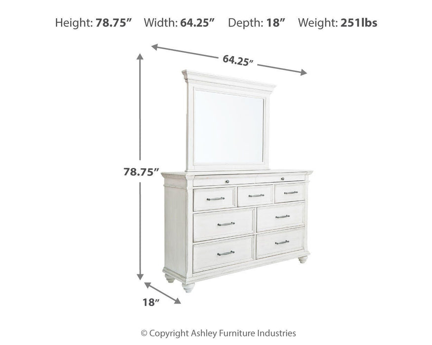 Kanwyn Dresser and Mirror - LasVegasFurnitureOnline.com